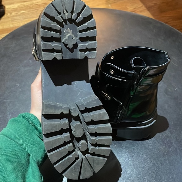 Jeffrey Campbell Czech Patent Leather Combat Boots - Picture 5 of 6